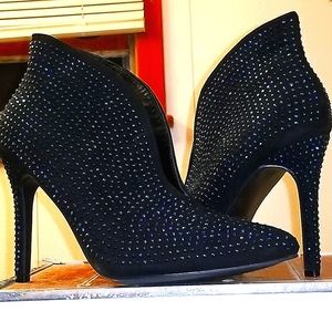 Blue Never Worn, Sequin/Stud Stiletto/Bootie Heels